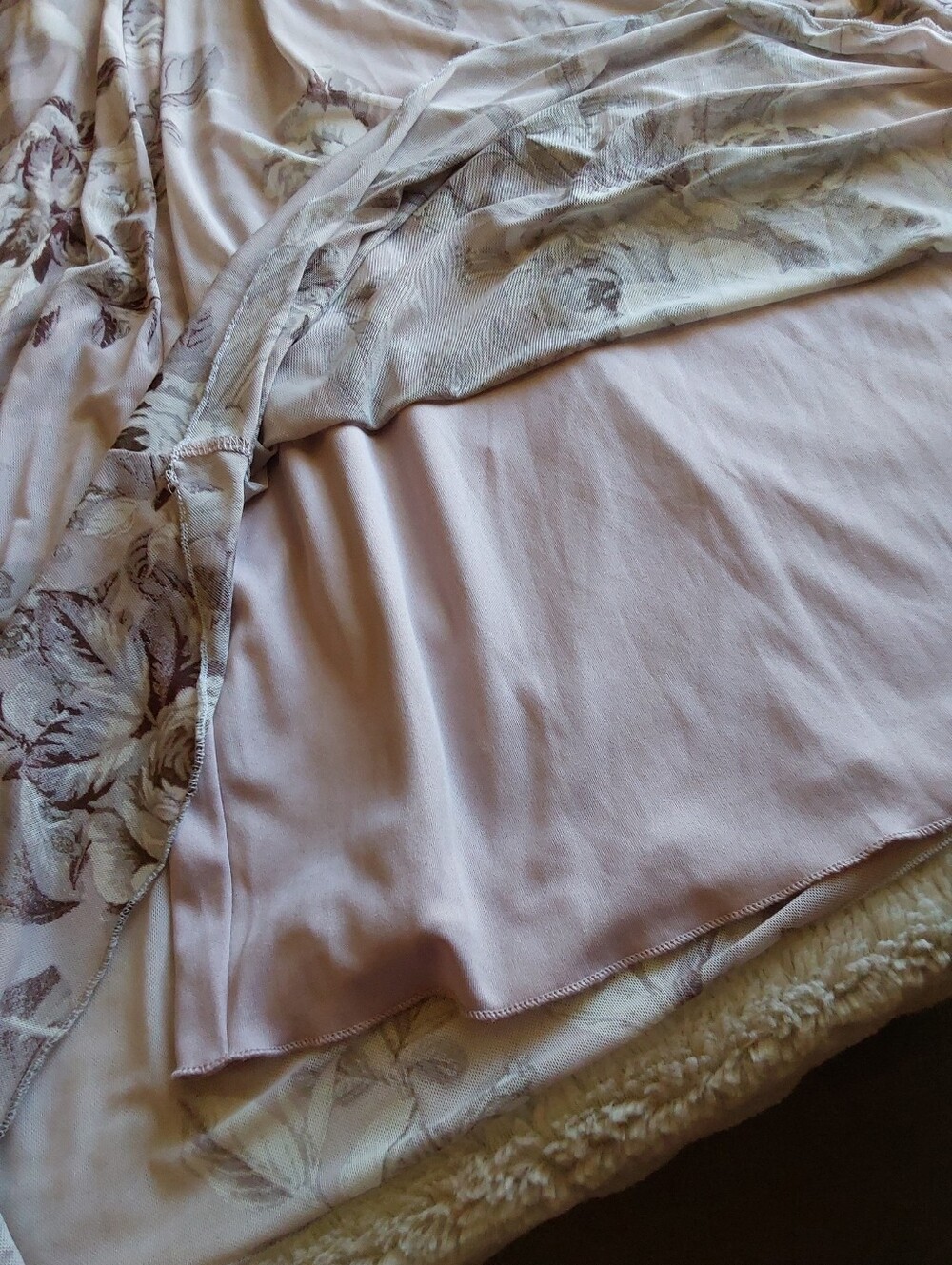 🌺 Like New Enfocus Studio Lavender Floral Fully Lined Maxi Dress - Picture 6 of 11